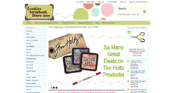 Desktop Screenshot of creativescrapbookstore.com